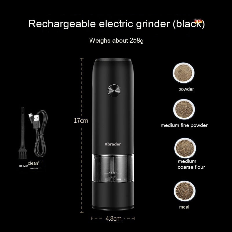 USB Rechargeable Electric Pepper Grinder