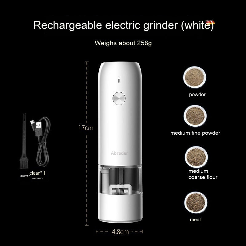 USB Rechargeable Electric Pepper Grinder